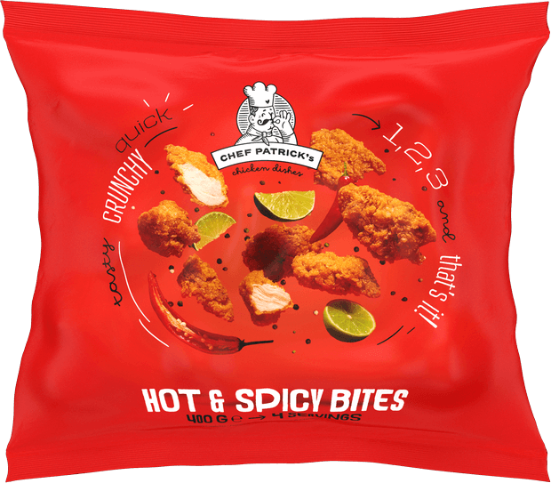 Chef Patrick's chicken dishes Hot and Spicy Snacks -400g